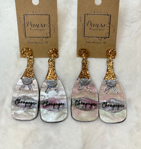 acrylic champagne- light pink