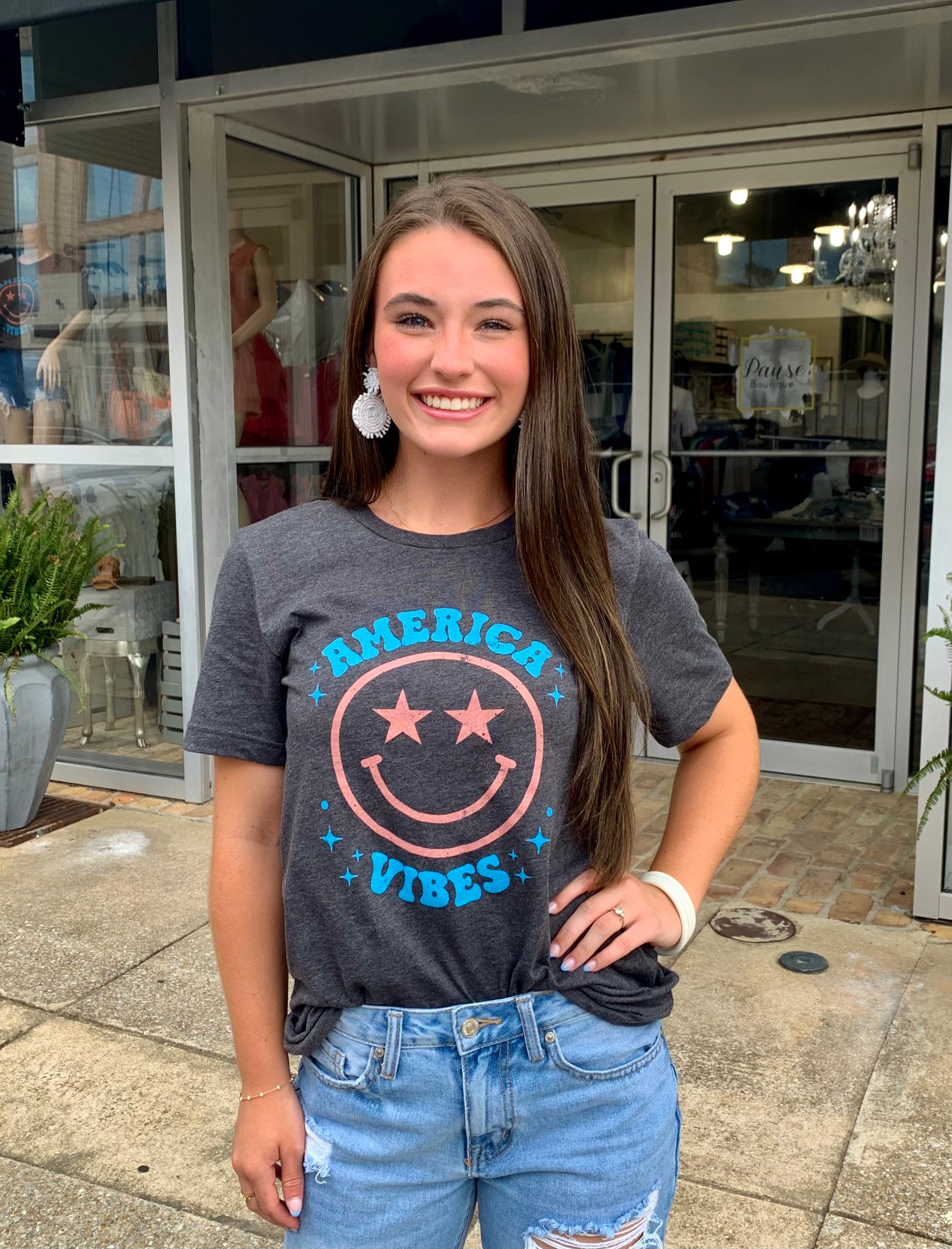 America Vibes Smile T-Shirt
