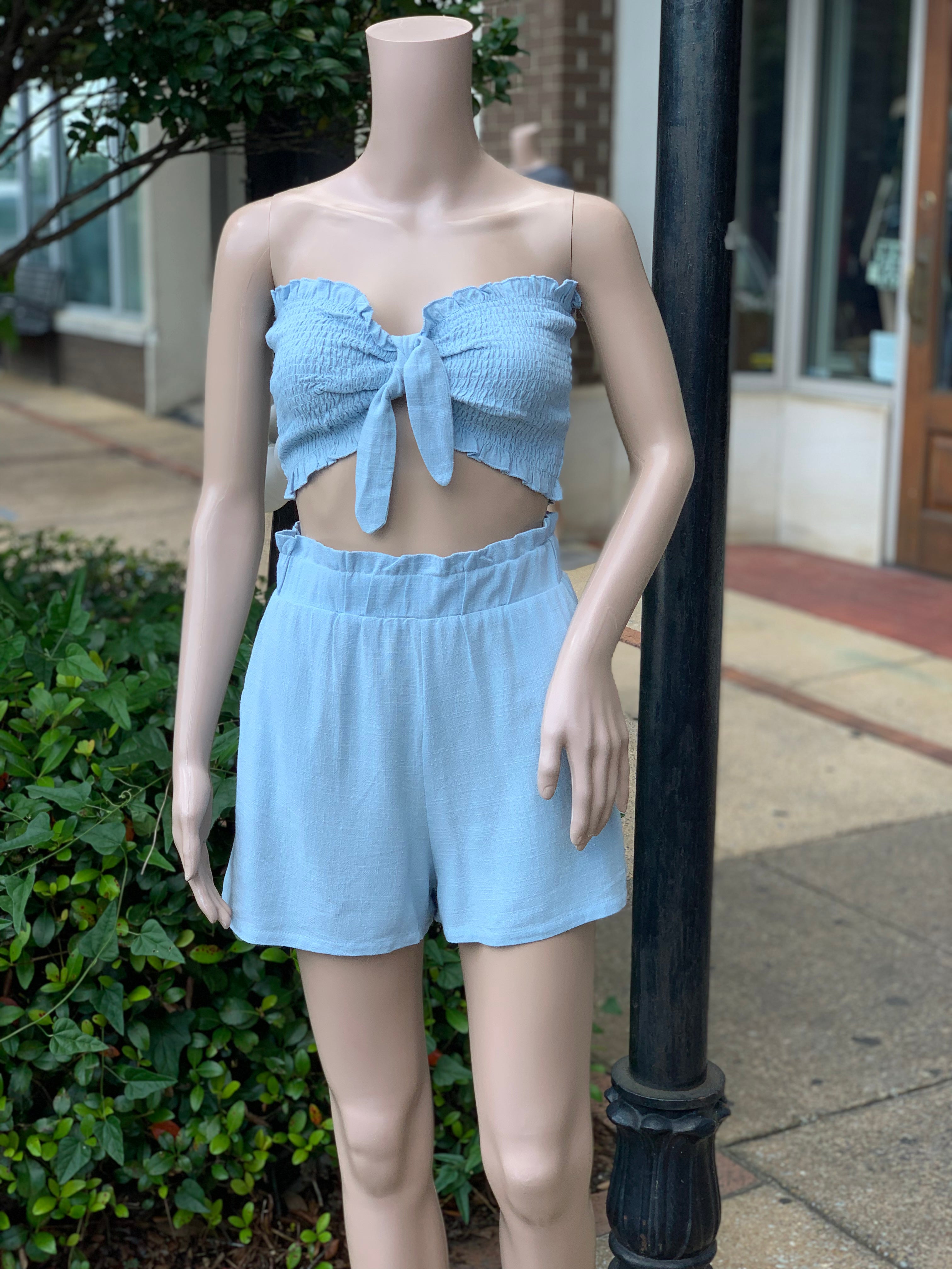 smock tube top set