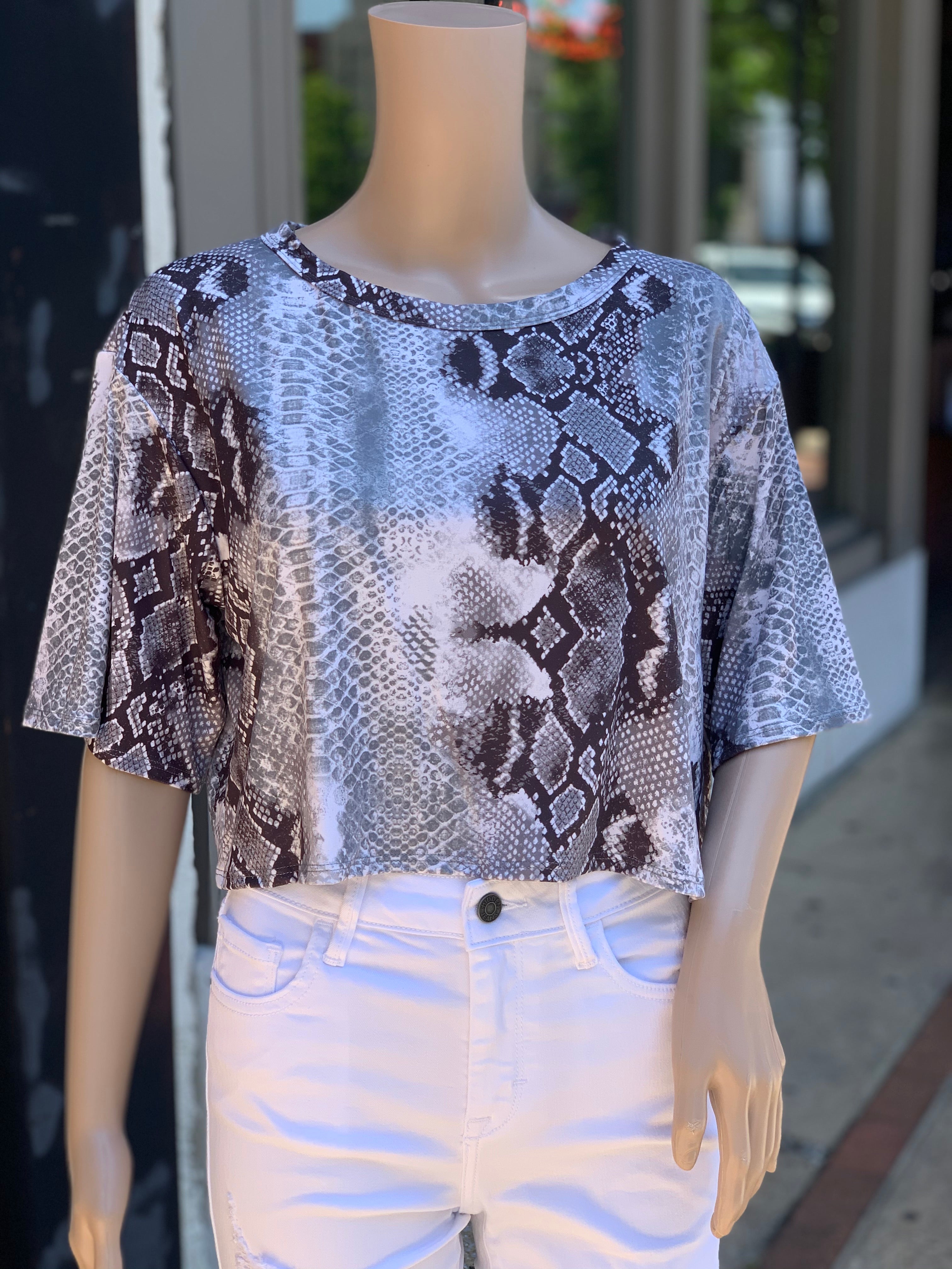 Snake crop top