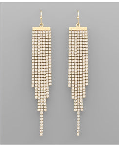 bar with rhinestone strands