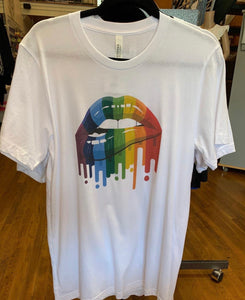 Rainbow lip drip