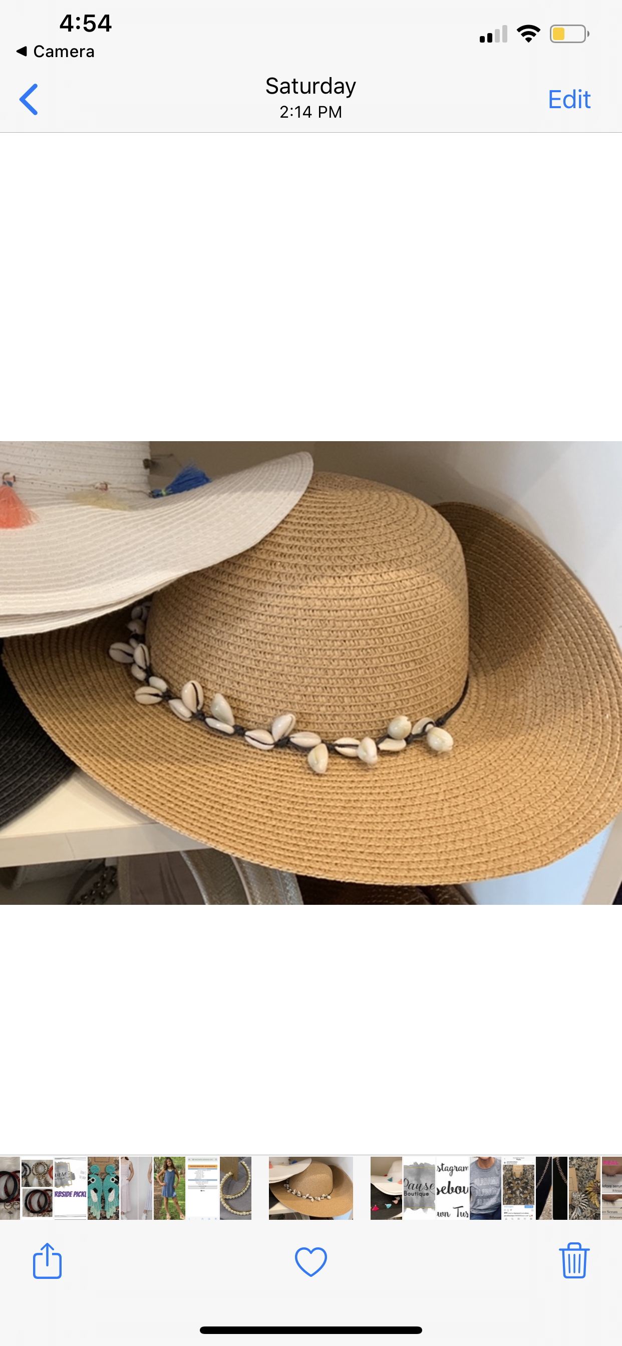 Puka shell sun hat