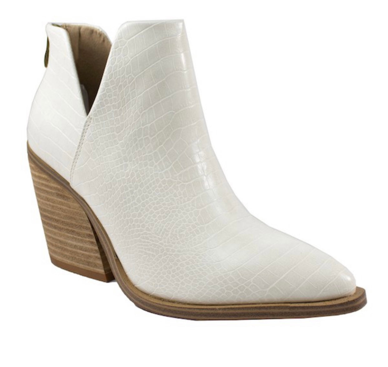 Nava white bootie